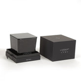 Ladenac Minimal Floral Champetre Black Square Jar Candle Large